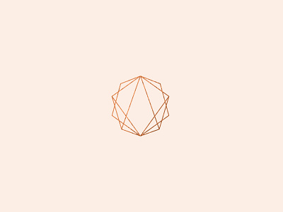 Geometric Logo geometric gold foil logo