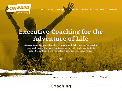 Onward Coaching WIP character coaching ux video web website wip