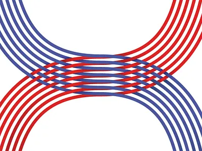 #Typehue Week 8: H blue gradients h illustration logo monogram overlap red round shapes type typehue