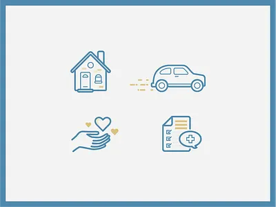 Senior Care Icons care care planning home icons medical seniors