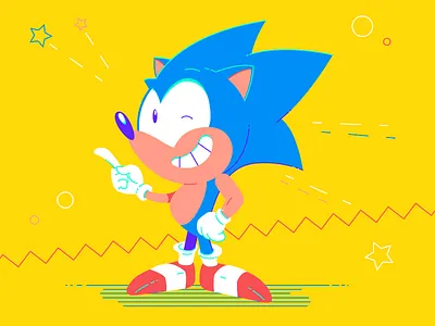 Welcome back, Sonic fanart sega sonic sonic mania vector videogames