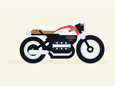 Motocicleta Cafe racer beard cafe character characters desert motorcycle racer rocker