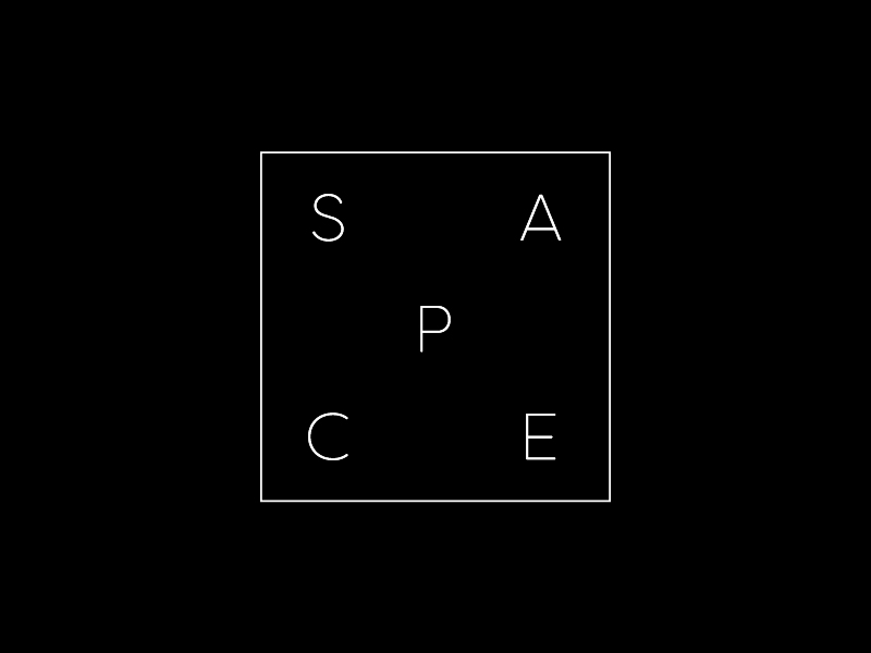 S P A C E Logo Animation activism animation branding community logo