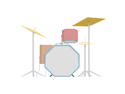 Drumset art design graphic shirt