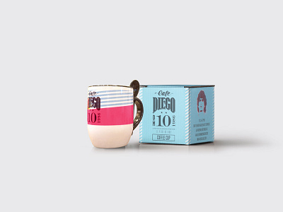 Coffee Cup / Cafe Diego abu dhabi argentina brazil cafe diego coffee cup cup packaging design diego maradona maradona packaging design product design