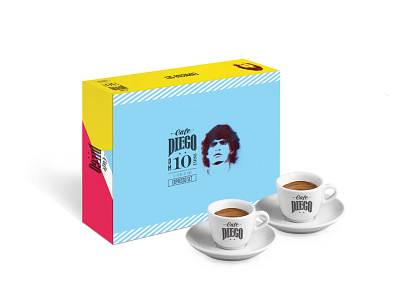 Espresso Set / Cafe Diego abu dhabi argentina brazil cafe diego coffee packaging design diego maradona espresso set maradona packaging design product design