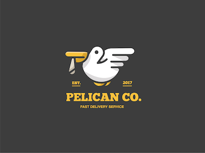 Pelican Logo Design bird design details graphic design graphics lines logo logo design pelican vector vector art vector work