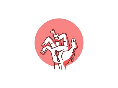 5 Days bones day funny graphic design hand illustration line old shadows simple zombie