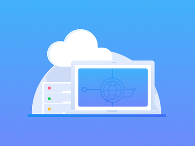 Global CDN blue cdn cloud global host icon network server