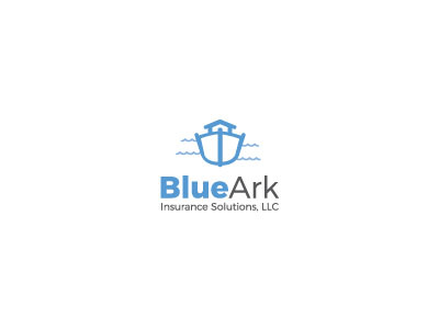 Blue Ark logo ark blue boat sea