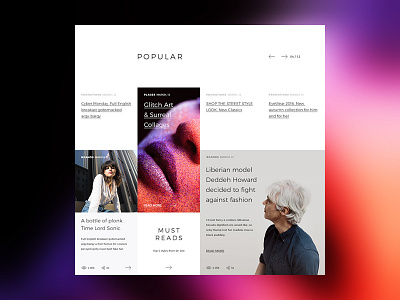 Blog design for Square Ui Kit blog bright design fashionstore inspiration interface kit minimal trend ui ux web