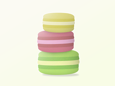 Macarons 30challenge dessert icon illustration macaron sweet