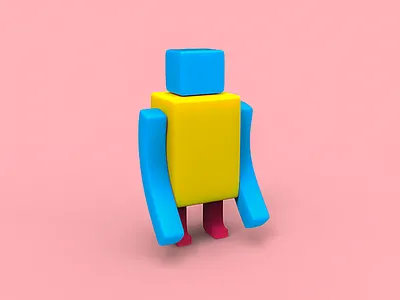 New character/Process 3d character man model