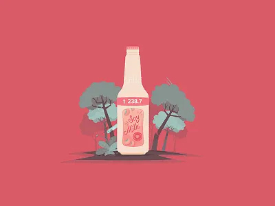 Rain Forest Preservation - Concept for Explainer Video bottle england map explainer video illustration rain forest soy trees vector