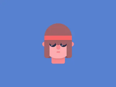 Day 77 - Floppy challenge character cool daily face floppy hair hippie rock shades vector