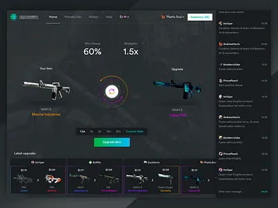 CSGO Skin Exchange csgo csgo items csgo skins esport esports skins webapp website