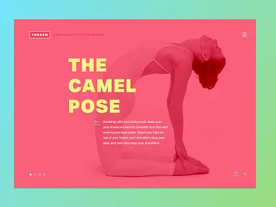 Landing Page Design design desktop landing page ui web yoga
