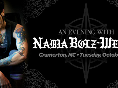 Nadia Bolz-Weber Event black event grey nc type