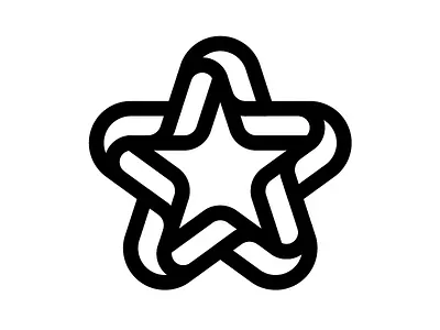 Star design design line logo mark busch star
