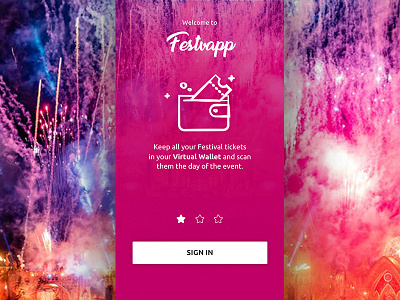 Festvapp - A Festival Ticketing App android app design icon interaction ios mobile product ticketing ui