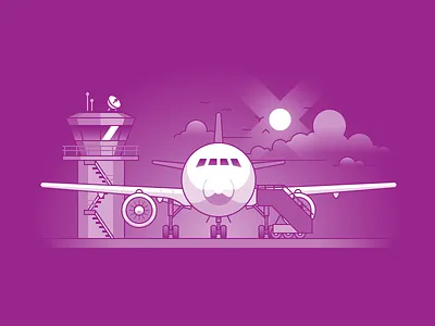 Airplane airline airplane aviation dreamy flat icon phone vector wowair
