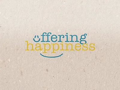 Offering Happiness brand concept happiness logo offering