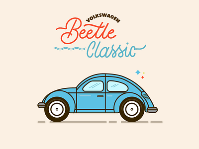 TypoBeetle classic colorful flat free lettering monoline toys typo typography vintage