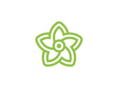 Star Flower brand branding flat icon identity logo logo design logotype symbol type typography vector