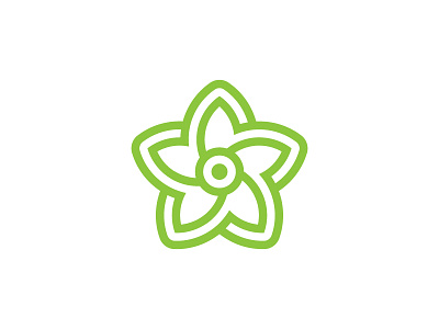 Star Flower brand branding flat icon identity logo logo design logotype symbol type typography vector