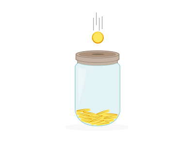 Coin Collection Idea animation coin design graphic jar motion