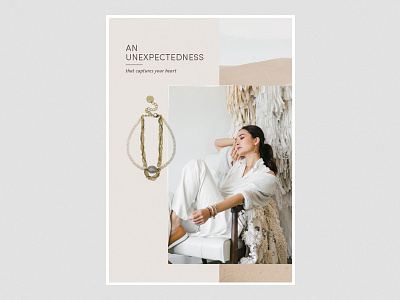Collage Product Poster branding collage collage inspired desert jewellery jewellery poster look book mood product product feature