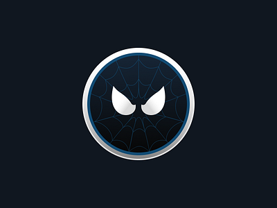 Spiderman Coin (Black Symbiote Costume) daily ui dailyui hero icon logo marvel spider spiderman sticker superhero symbiote web