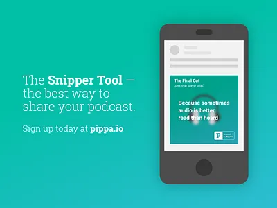 Pippa Medium Graphic audio device flat mockup gradient ios iphone mockup pippa podcast podcasting screen start up