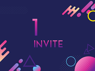 Invite chance debut draft dribbble giveaway hello invitation invite player thanks