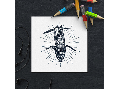 Corn was born to make you strong! adventure american badge graphic grunge lettering logo native spirit tribal typography vintage