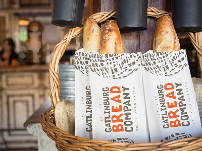 Bread Bag fonts natural organic outdoors rustic woodcut