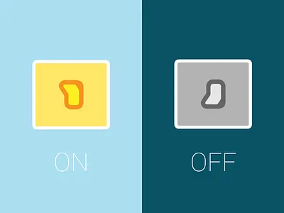 Daily UI challenge #015 On Off Switch dailyui day night off on on off switch