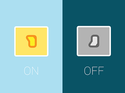 Daily UI challenge #015 On Off Switch dailyui day night off on on off switch