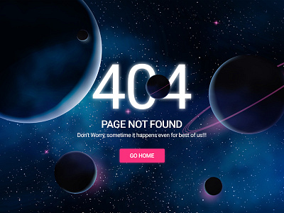 Daily UI challenge #008 - 404 page..!! 404 background dailyui error interface lost material photo space store ui ux