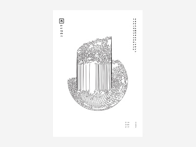 Lunar / Deadlight デッドライト Poster series abstract anime black and white colour japanese manga poster poster design tutorial type typography vibrant