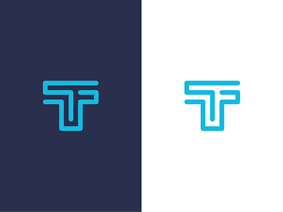 T / logo design abstract lettermark logo mark maze symbol t