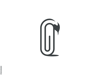 PinguClip Logo clip logo logodesign logomark paperclip penguin