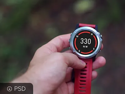 Multi sport watch mockup compass free mockup psd sport watch watch