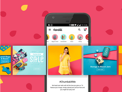 Chumbak Mobile App Experience case study design ecommerce mobile app product ui ux