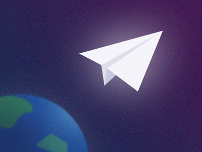 Paper Plane 30challenge icon illustration paper plane space