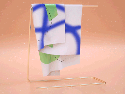 Flag WIP No.1 3d abstract c4d cinema 4d cloth octane render