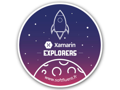 Rocket Launch Stickers explorers flat design gradient moon rocket rocket launch softfluent stickers ui gradient xamarin