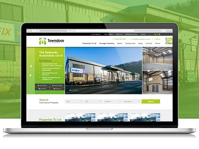 Property Rental Website commercial modern property rental ui ux website