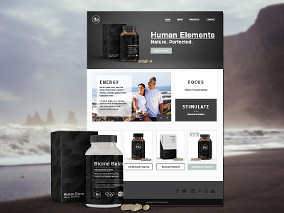 Supplement Landing Page Design graphic design packaging ui web design wordpress