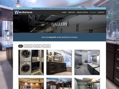 Gallery Page Weeks & Mitchell graphic design ui web design wordpress